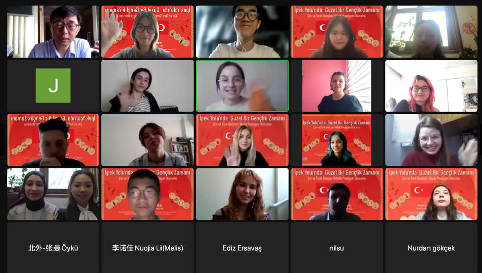 beat365英国官网土耳其语专业同伊斯坦布尔大学中文系 开展线上交流会活动